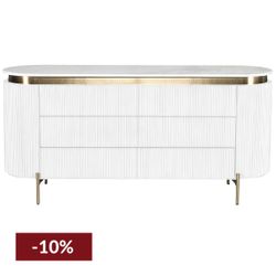 Demarco 6 Drawer Chest - White