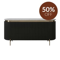 Demarco 6 Drawer Chest - Black