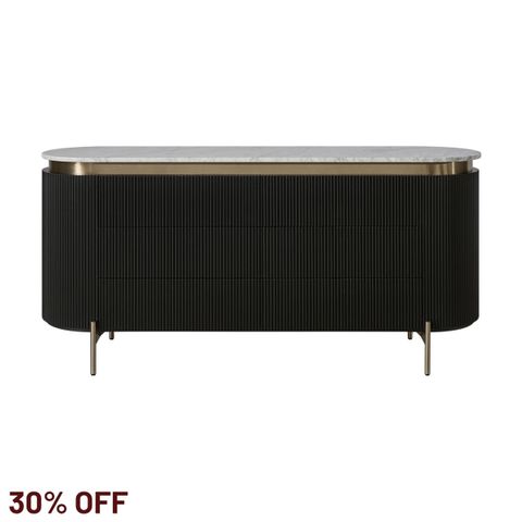 Demarco 6 Drawer Chest - Black