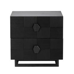 Alton Bedside Table - Large Black