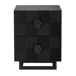 Alton Bedside Table - Small Black