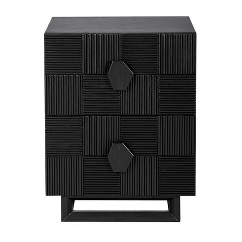 Alton Bedside Table - Small Black