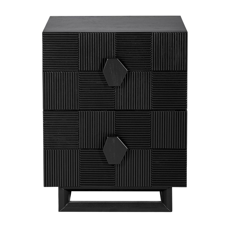 Alton Bedside Table - Small Black