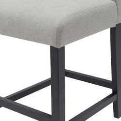 Christie Kitchen Stool Set of 2 -Taupe