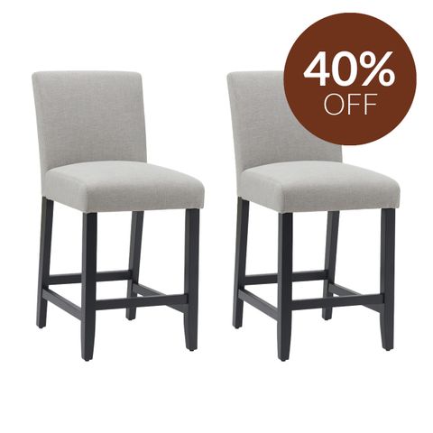 Christie Kitchen Stool Set of 2 -Taupe