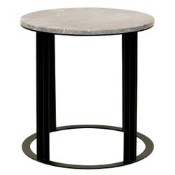 Bowie Marble Side Table - Grey -  VIC OUTLET