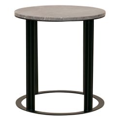 Bowie Marble Side Table - Grey -  VIC OUTLET