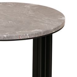 Bowie Marble Side Table - Grey -  VIC OUTLET