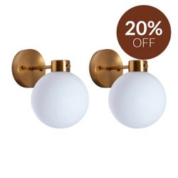 Dylan Wall Sconce Set of 2 - Brass