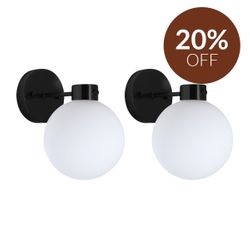 Dylan Wall Sconce Set of 2 - Black
