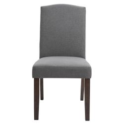 Lethbridge Dining Chair Set of 2  - Light Grey - OUTLET NSW