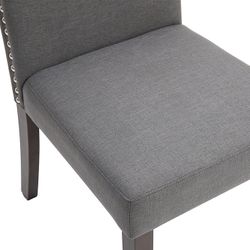 Lethbridge Dining Chair Set of 2  - Light Grey - OUTLET NSW