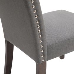 Lethbridge Dining Chair Set of 2  - Light Grey - OUTLET NSW