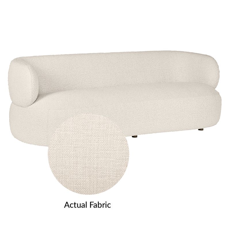 Greenwich 3 Seater Sofa  - White Chenille