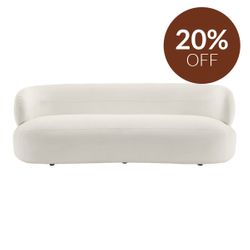 Greenwich 3 Seater Sofa - Ivory Chenille