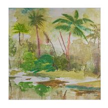 Calm Oasis Series I Enhanced Canvas Print