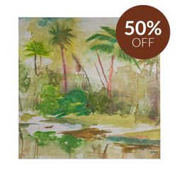 Calm Oasis Series I Enhanced Canvas Print