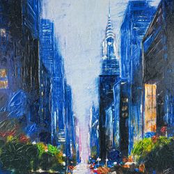 City Nights Enhanced Canvas Print