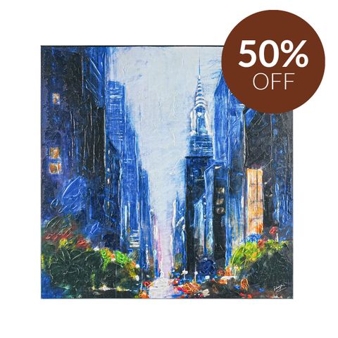 City Nights Enhanced Canvas Print
