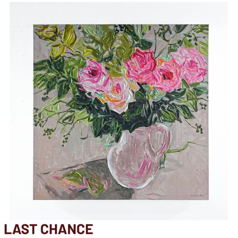 Pink Florals Enhanced Canvas Print