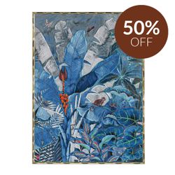 Jungle Blues Series II Enhanced Canvas Print