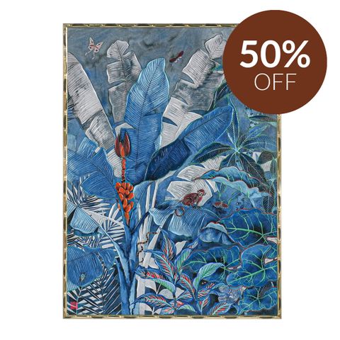 Jungle Blues Series II Enhanced Canvas Print