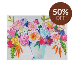 Bright Florals Enhanced Canvas Print