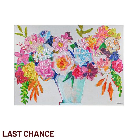 Bright Florals Enhanced Canvas Print