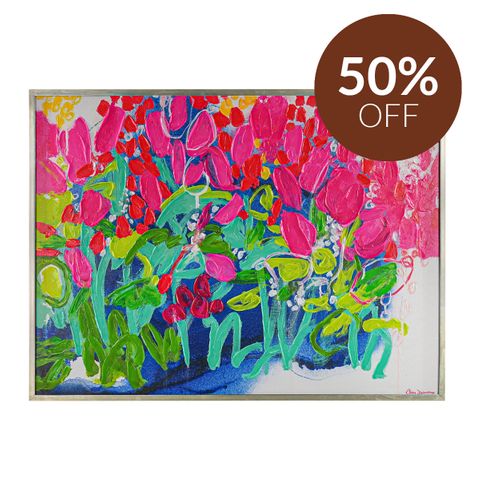 Flower Garden Enhanced Canvas Print
