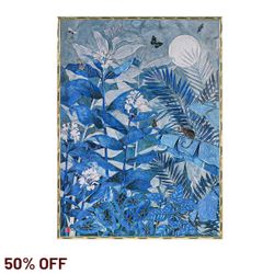 Jungle Blues Series III Enhanced Canvas Print