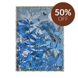 Jungle Blues Series III Enhanced Canvas Print