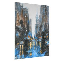 City Scape Enhanced Canvas Print