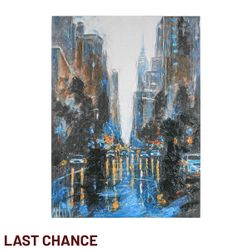 City Scape Enhanced Canvas Print