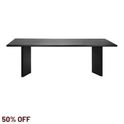 Montauk Dining Table - 2.4m Black - OUTLET NSW