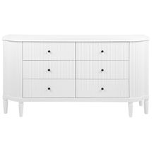 Arielle 6 Drawer Chest - White - OUTLET NSW