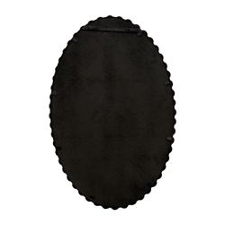 Esme Oval Wall Mirror - Black