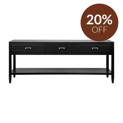 Soloman Console Table - Large Black