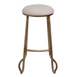 Annie Kitchen Stool - Natural Linen