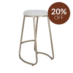 Annie Bar Stool - Natural Linen