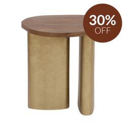 Audrey Small Side Table - Walnut