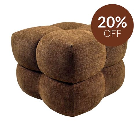 Lesina Stool - Brown Chenille