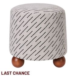 Orta Stool - Natural Jacquard