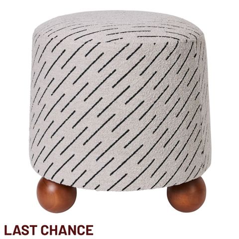 Orta Stool - Natural Jacquard