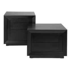 Balmain Tall Bedside Table - Black - OUTLET NSW