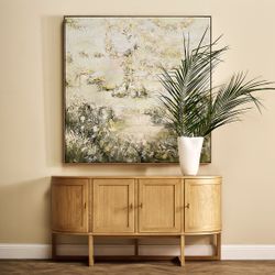 Whimsical Meadow Oil on Canvas Painting