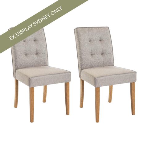 Arnie Dining Chair Set of 2 - Olive - OUTLET NSW