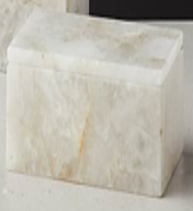 Everly Marble Tissue Box - Black - OUTLET NSW