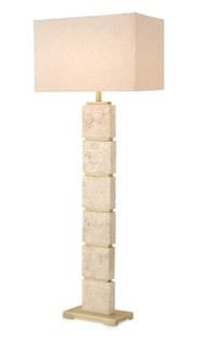 Nevada Travertine Floor Lamp - OUTLET NSW