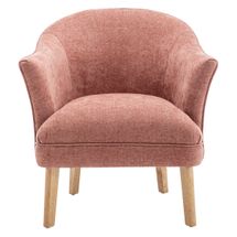 Elsa Occasional Chair - Coral Chenille