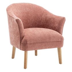 Elsa Occasional Chair - Coral Chenille